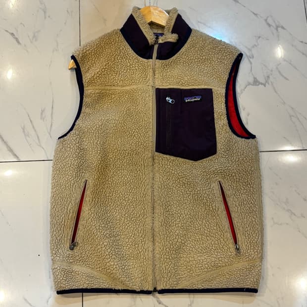 파타고니아 레트로 파일 조끼 베스트 베이지 S