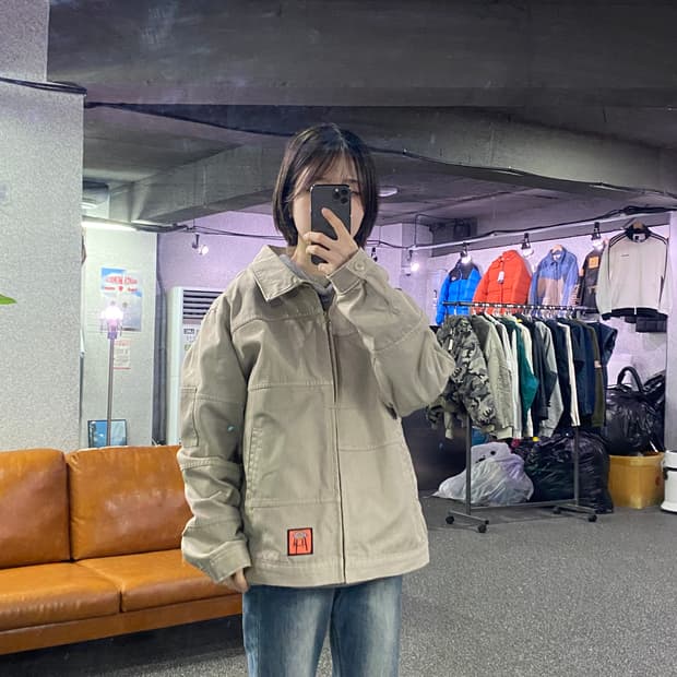 디키즈 아이젠하워 베이지 코튼 자켓 B4275