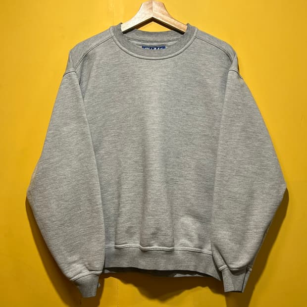 90's [L] 러셀 애슬레틱 플루마 헤더 그레이 맨투맨 빈티지 스웻셔츠
