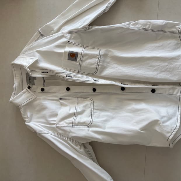 칼하트 wip 초크셔츠 흰색 L