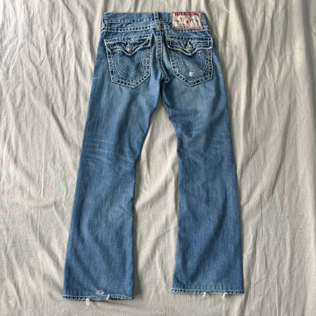 트루릴리전 화이트스티치 부츠컷 데님 29