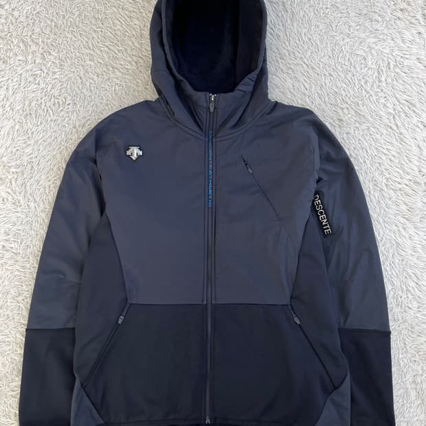 데상트 기모 후드 집업/#46