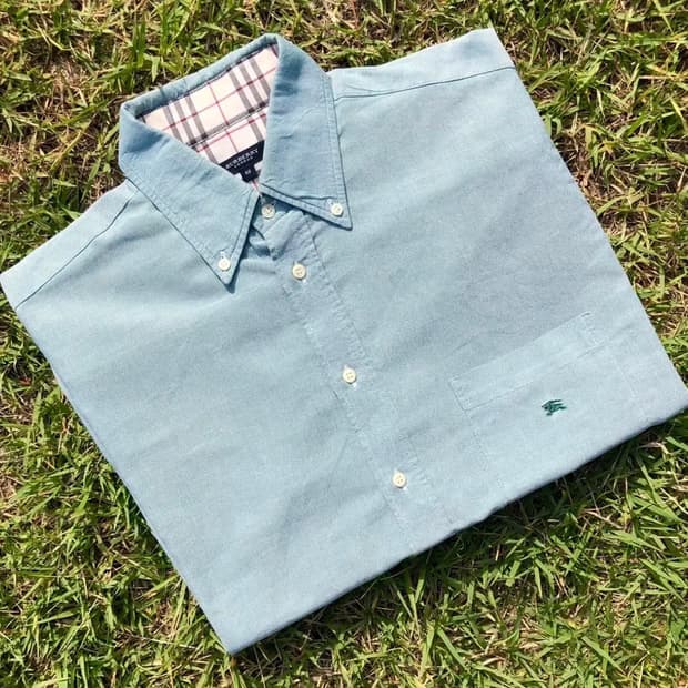 Burberry Solid Shirt (Teal)