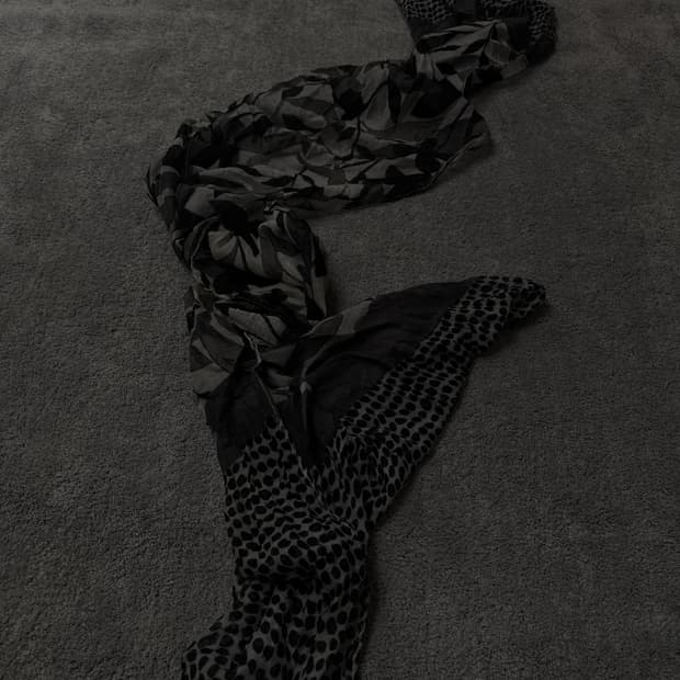 Vintage v-kei punk mood flannel scarf