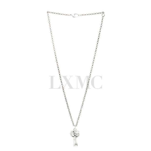 구찌 더블 G 키 목걸이 열쇠 실버 네크리스 627757