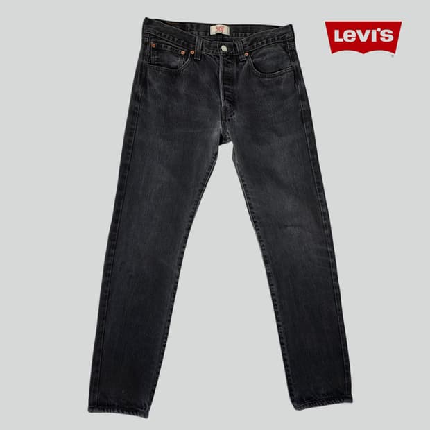 [W32L33]00S 리바이스 08501 블랙 데님팬츠