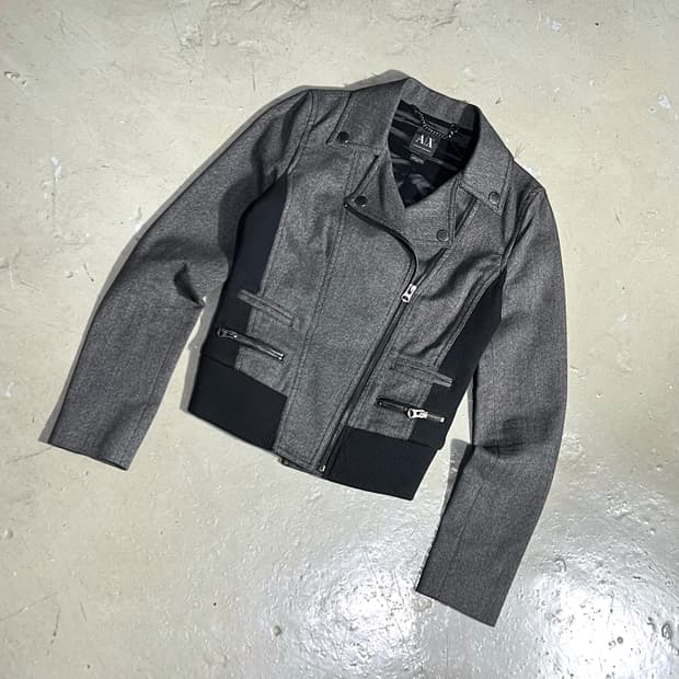 Armani Exchange 더블 라이더 자켓