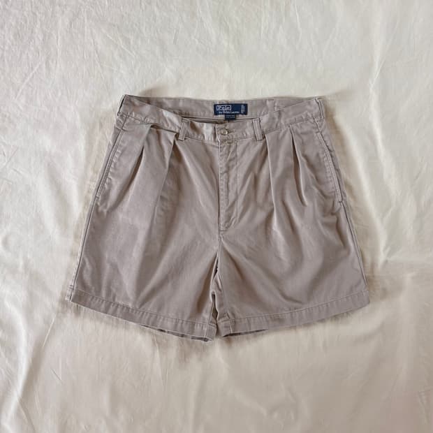 (W35) 90s 폴로 앤드류 투턱 치노 쇼츠