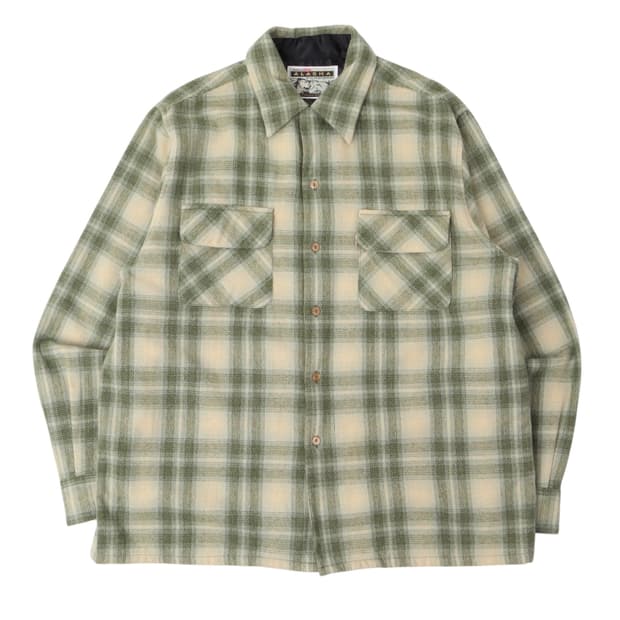 90s 리바이스 알레스카 울 체크 셔츠