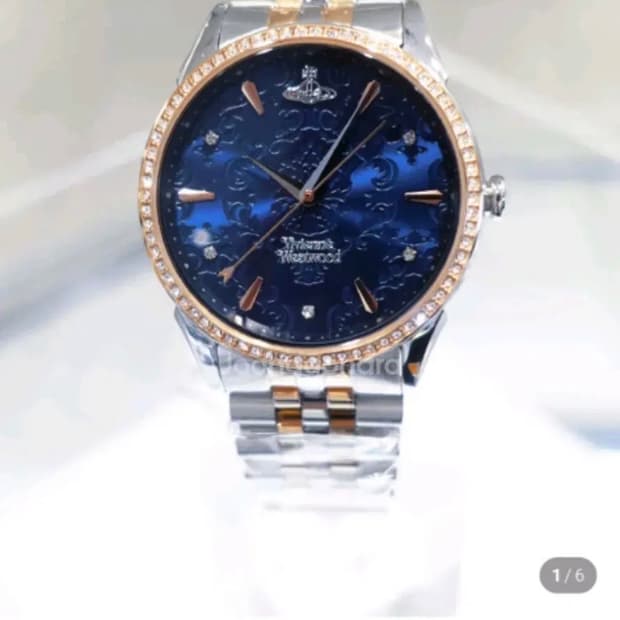 비비안웨스트우드 더 윌리스  콤비 블루 시계 The wallace