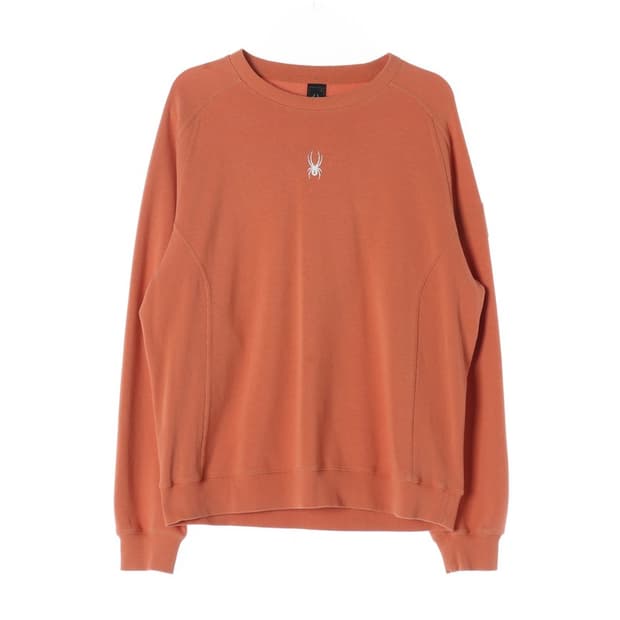 스파이더 피그먼트 오렌지 맨투맨 L