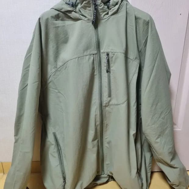 카키스 나일론 밀 자켓 바람막이 모스 L사이즈