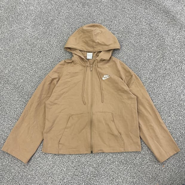 나이키 베이지 후드집업 재킷 0105HS1