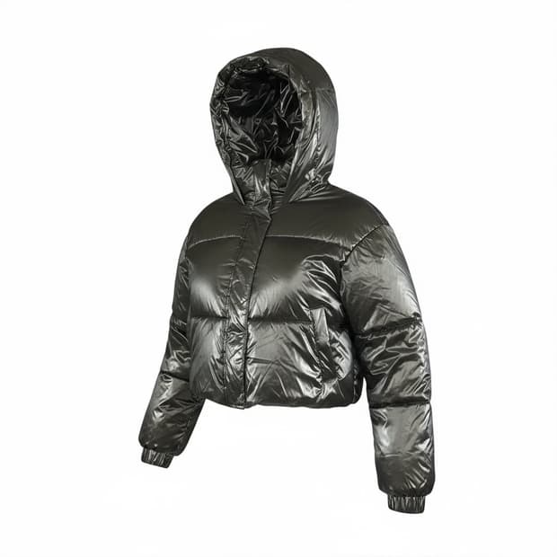 자라 글로시 윈드프로텍션 크롭 패딩 s