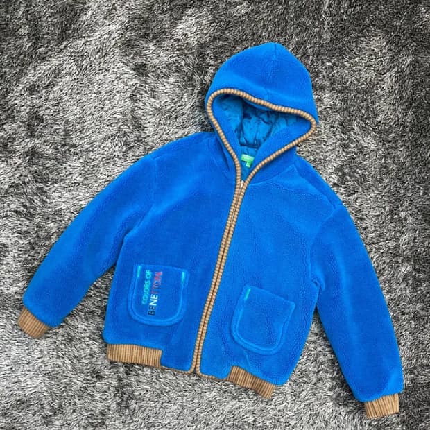 베네통 여성 후드 후리스 집업 (100)