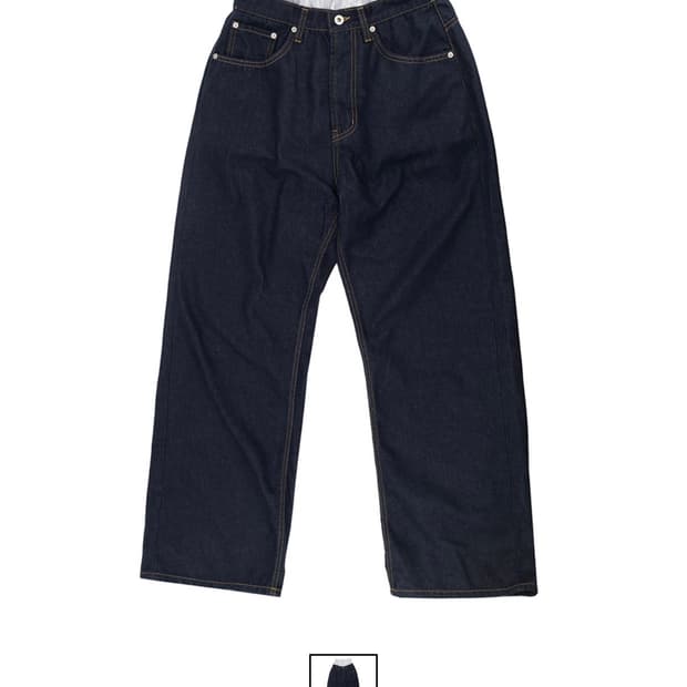 Layered R*AFF Waistband Denim 1 사이즈