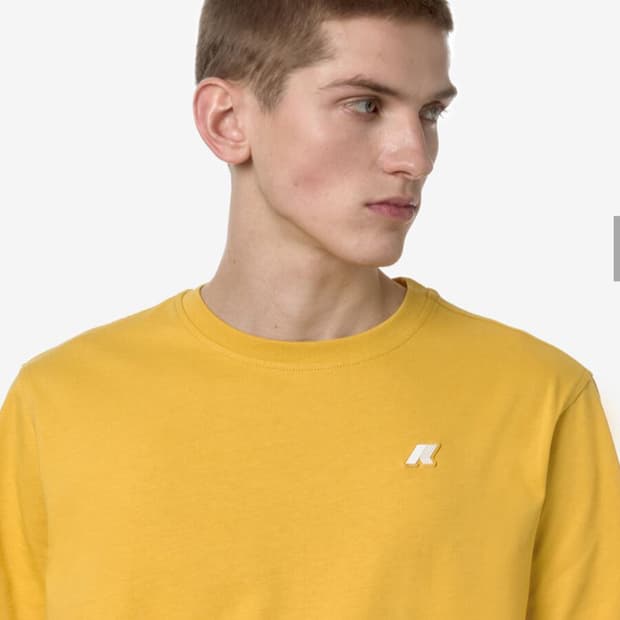 [L] 까웨 kway 반팔티셔츠 옐로우 아웃도어