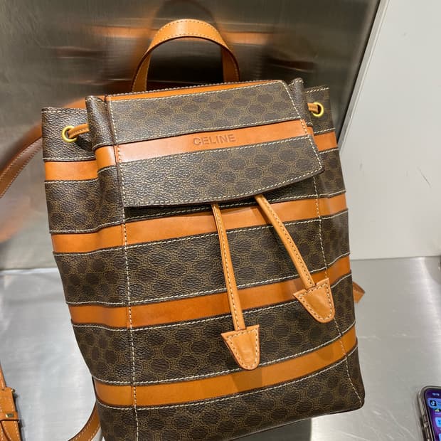 셀린 마카담 빈티지 백팩