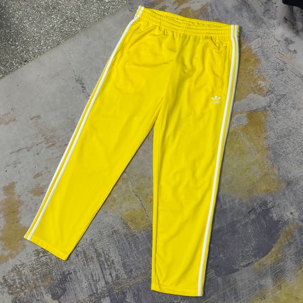 아디다스 파이어버드 신형 노랑 트랙팬츠 XL