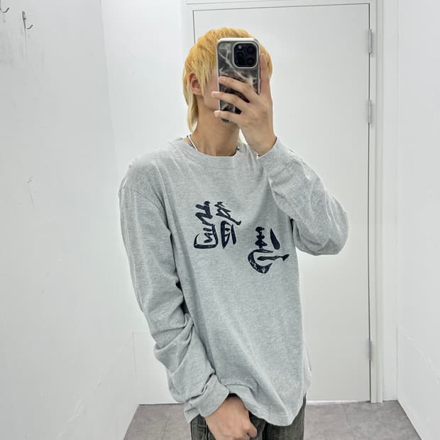 Vintage 사카모토 료마 프린팅 롱슬리브 