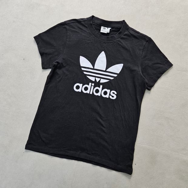 S 아디다스 여성 빅로고 반팔티 0409Y