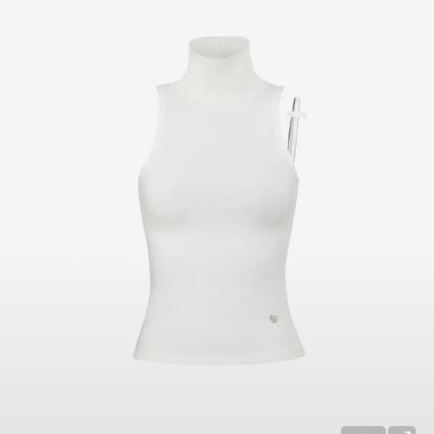 포어링 B.tiny ribbon knit (white)