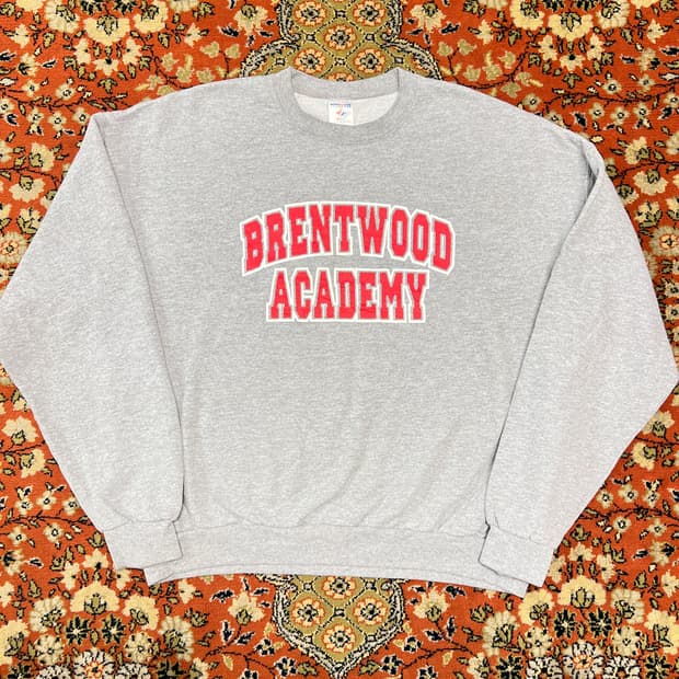 Jerzees Brentwood Academy 맨투맨 그레이 XL