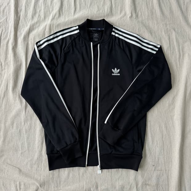 아디다스 빈티지 슈퍼스타 라운드 져지 100