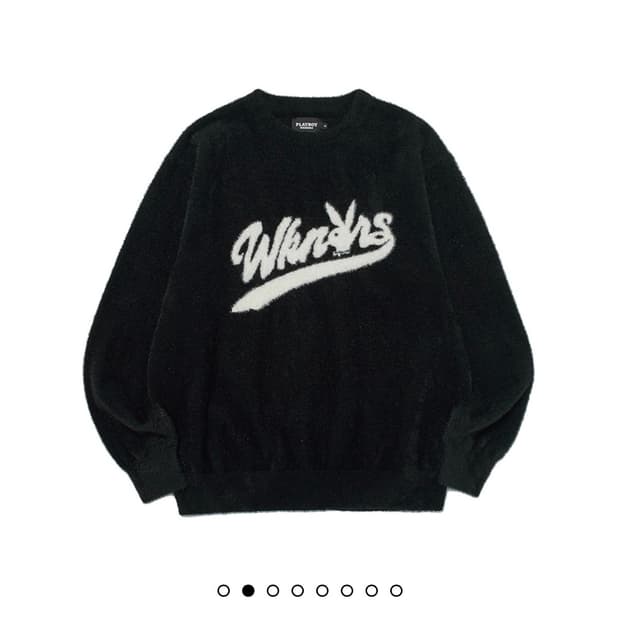 위캔더스 플레이보이 니트 블랙 