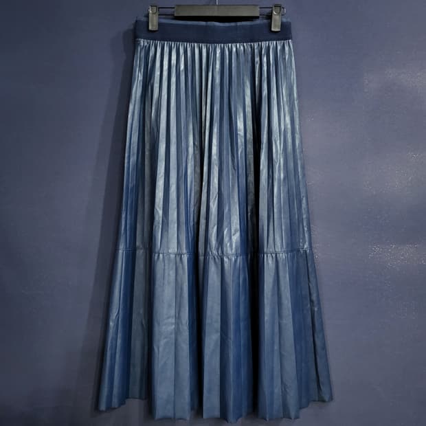 베네통 밴드 플리츠 스커트