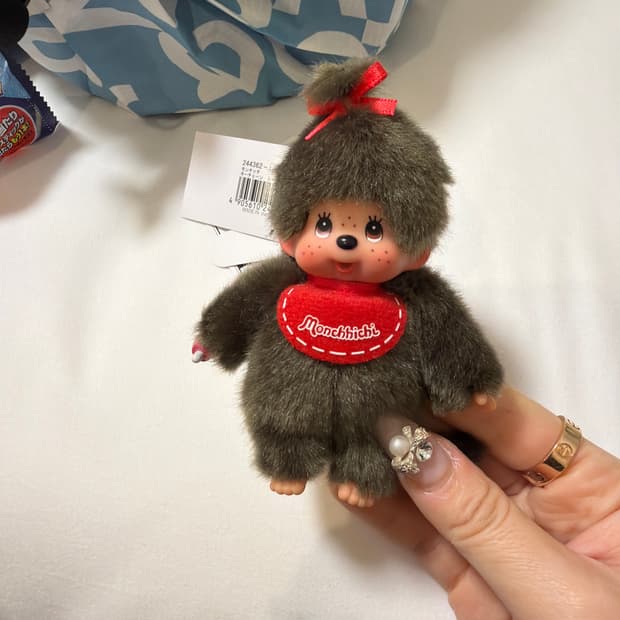 몬치치 mini 걸 키체인 