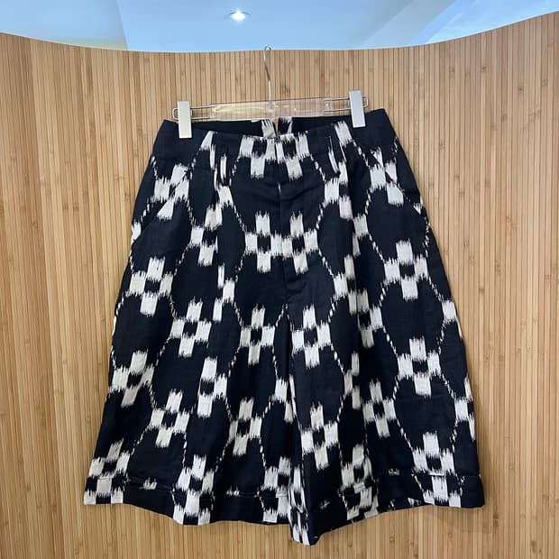 하버색 린넨 패턴 반바지 판매 m사이즈