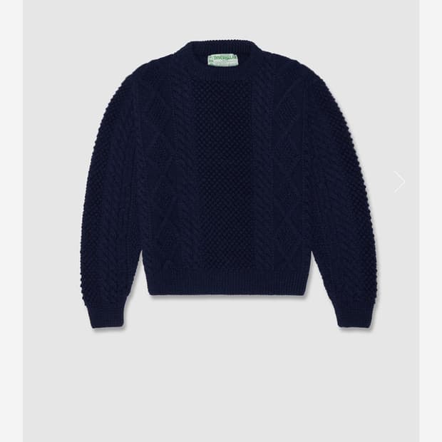 얼바닉30 인버알란 아란 니트 네이비