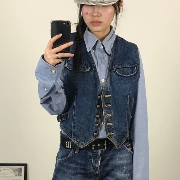 90s Satisfaction Denim Vest
