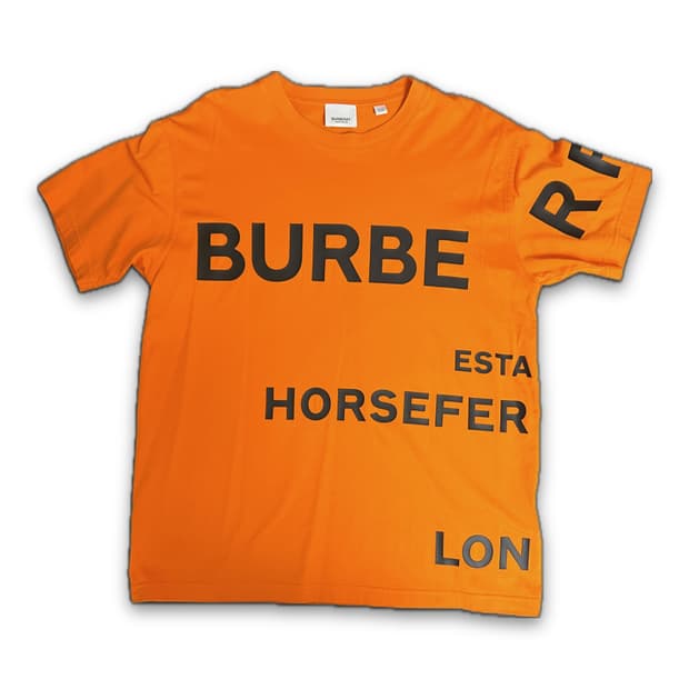 버버리 호스페리 반팔 티셔츠 오렌지