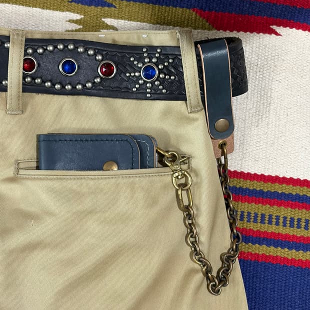 제패니즈 헨드메이드 트러커 월렛 체인 세트