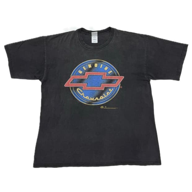 90s GENUINE CHEVROLET 페이딩 빈티지 반팔 티셔츠 XL