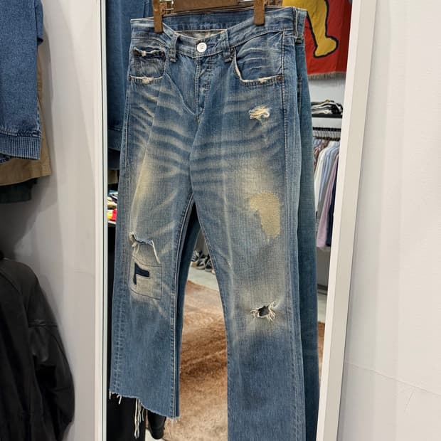 00s Levis 리바이스 재팬 빈티지 컷오프 데님 팬츠 (33inch)