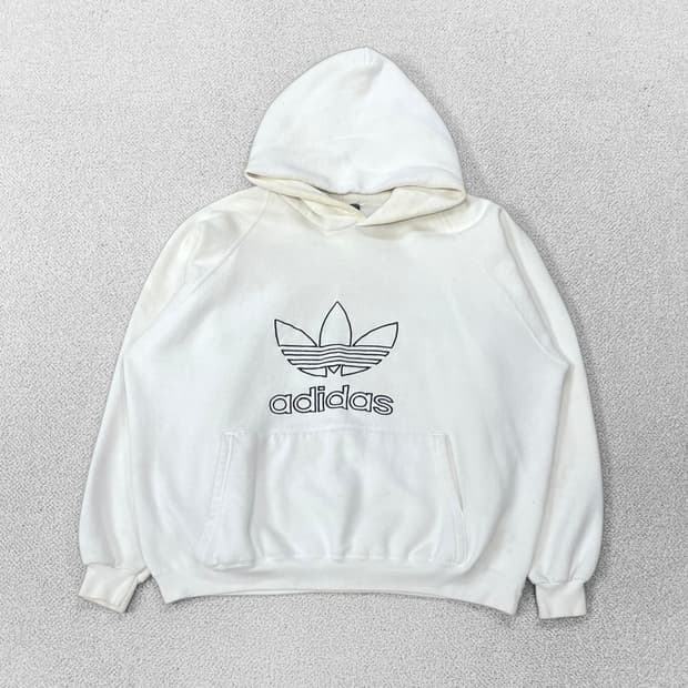 아디다스 USA 올드스쿨 빅 트레포일 로고 후드티