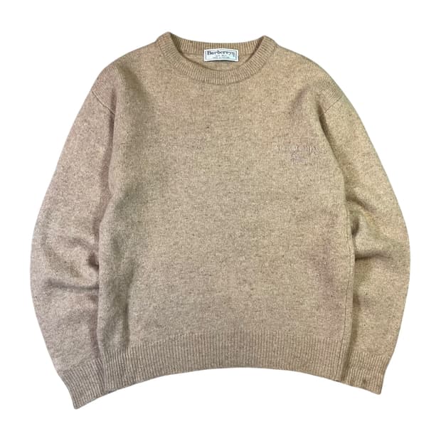 Burberrys 버버리 자수 로고 울 니트