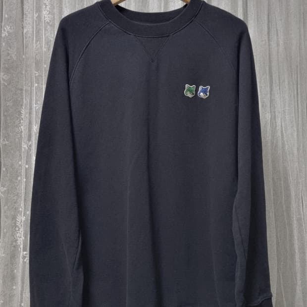 정품) 메종키츠네  더블폭스  맨투맨 