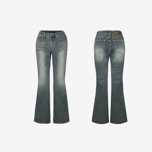 오도어 빈티진 로우 진 블루 2사이즈 새상품