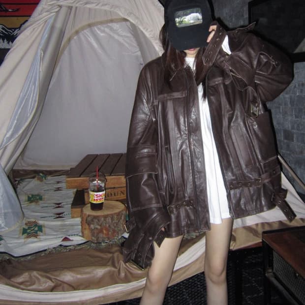이탈리아산 리얼양가죽 자켓