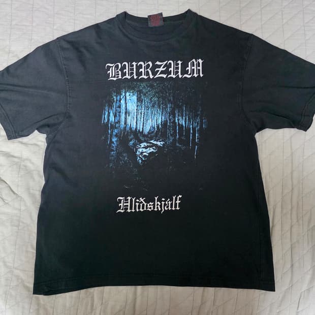 [XL] 90s 버줌 Burzum Hlidksjalf 빈티지 밴드티