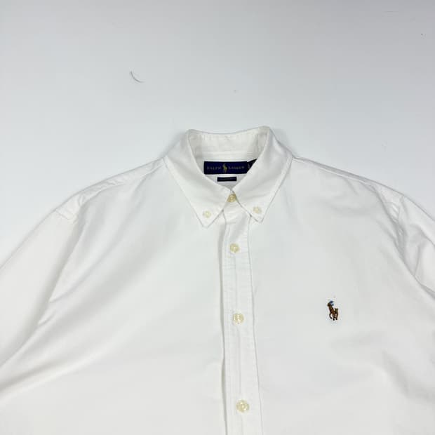 폴로 랄프로렌 포니 클래식 화이트 셔츠 (L)