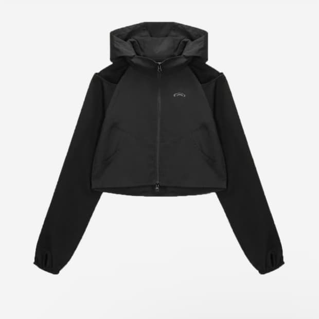 아트오브필드 오프숄더 후디드 자켓