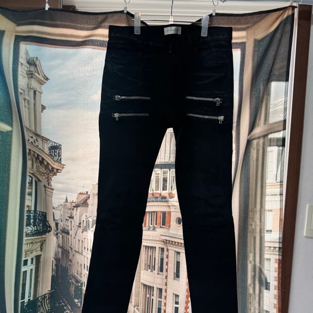 페이스커넥션 지퍼 블랙 런 바이커진 30