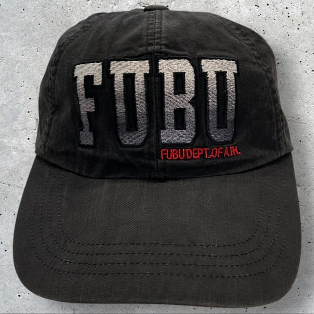 05s FUBU 후부 빈티지 볼캡 모자 블랙