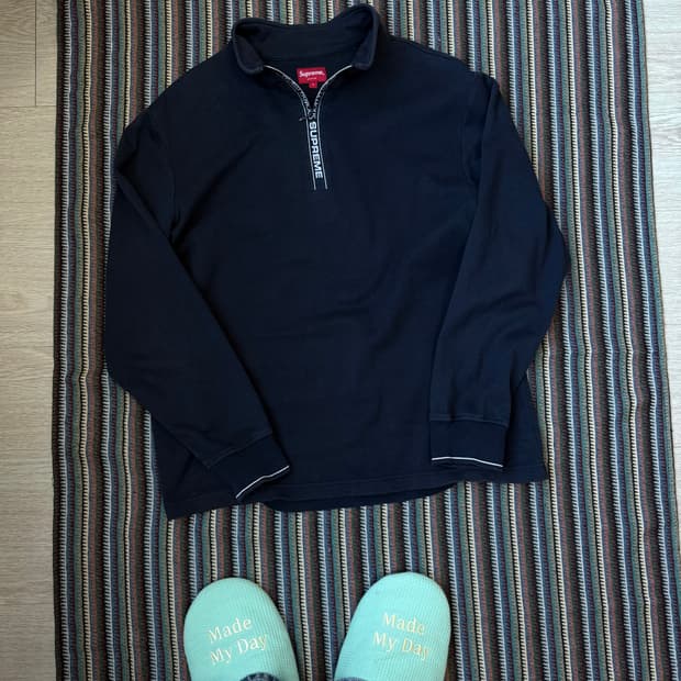 슈프림 월드 페이머스 하프집업 맨투맨