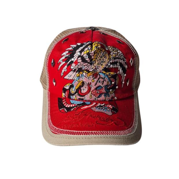 EDHARDY) 에드하디 올드스쿨 큐빅 독수리 매쉬캡